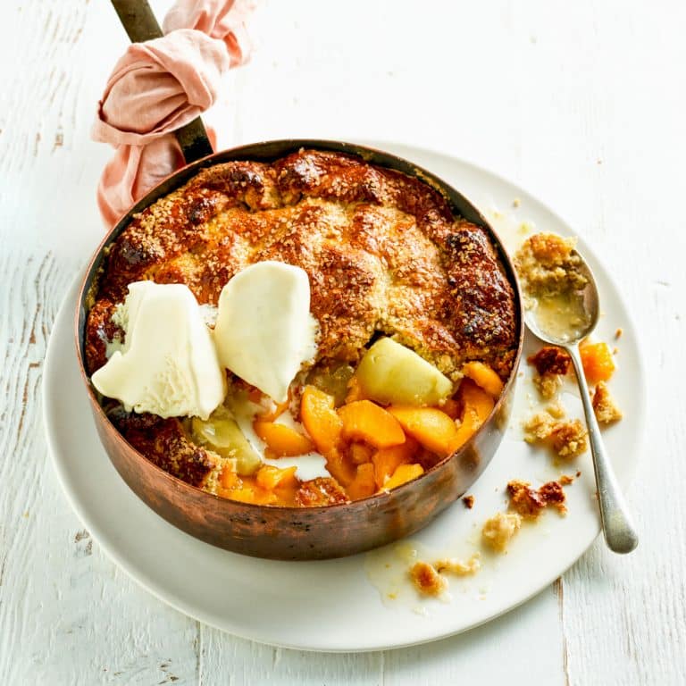 APPLE AND PEACH ANZAC PIE