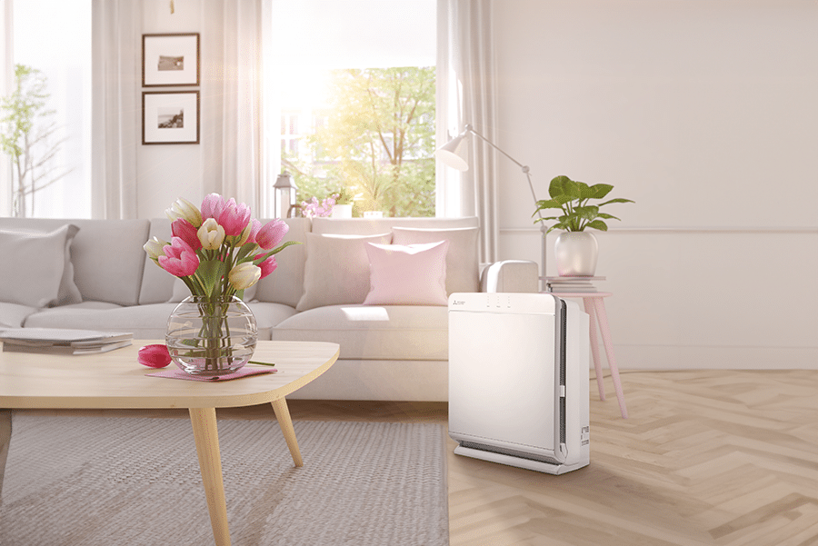 Keep your home smelling better with an air purifier from Mitsubishi Electric