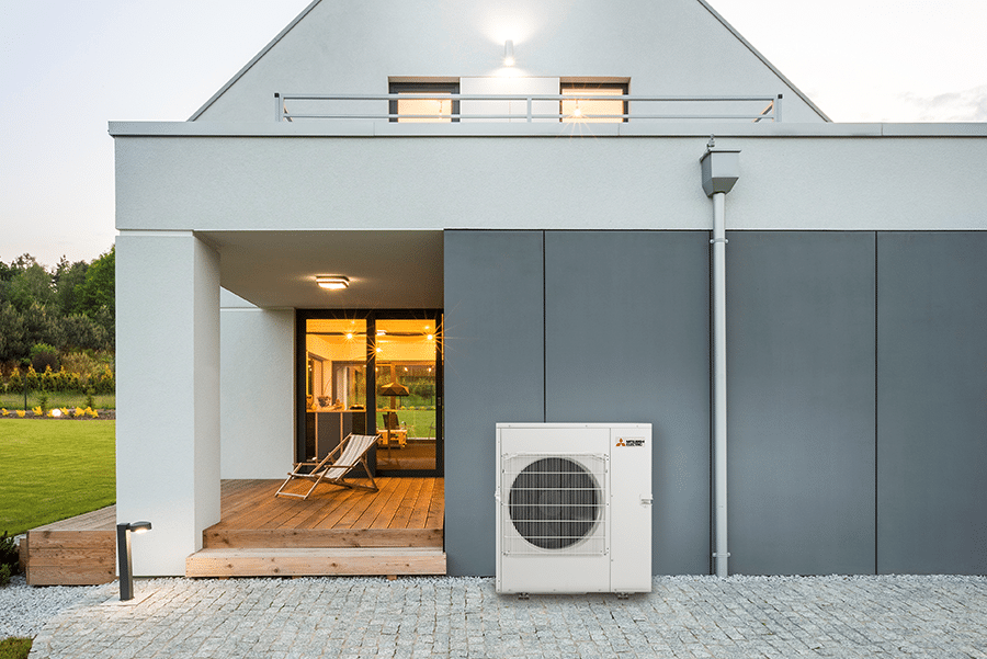 Quiet multi split system air conditioner