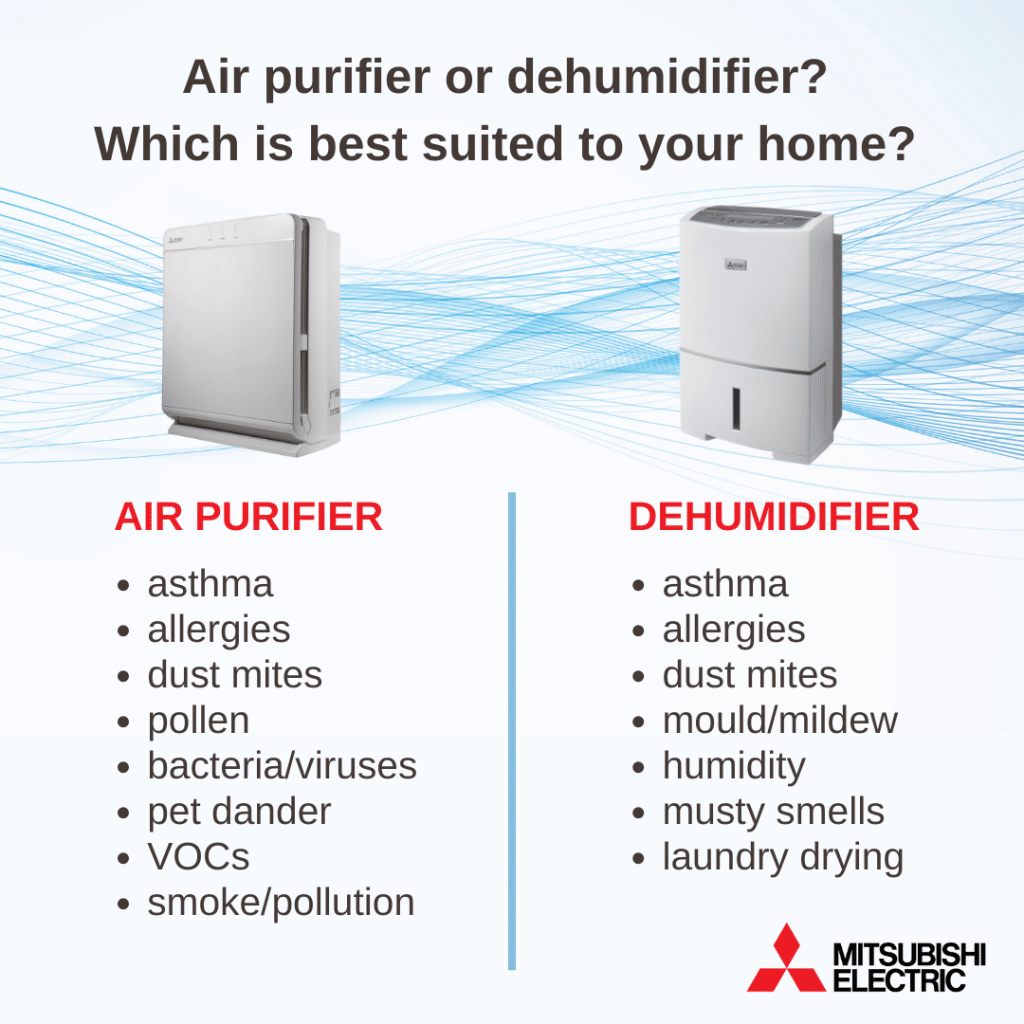 Air purifier or dehumidifier differences