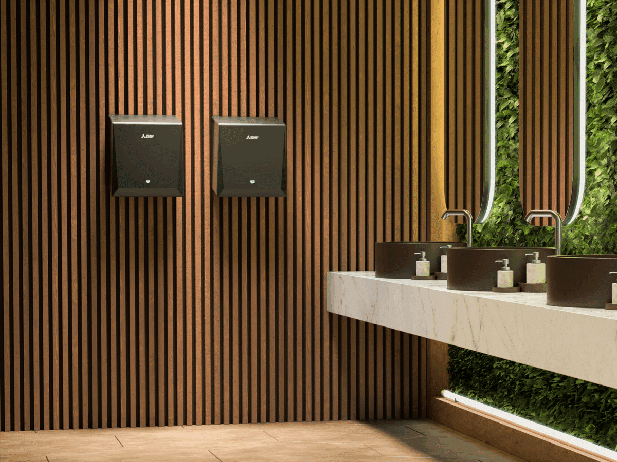 Jet Towel Smart Black Commercial Hand Dryer
