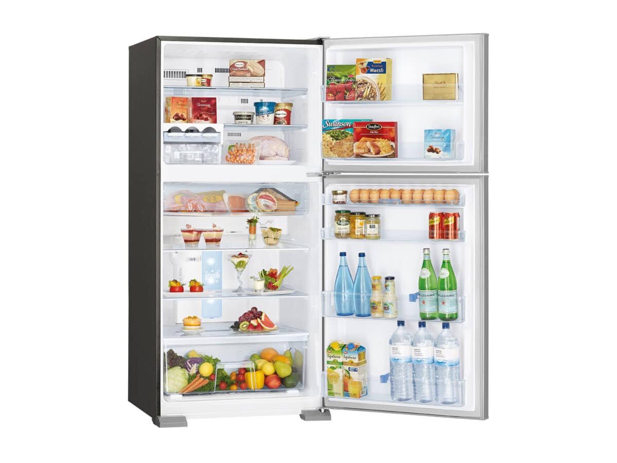 MR-458ER-ST-A 458 litre top mount fridge in stainless steel