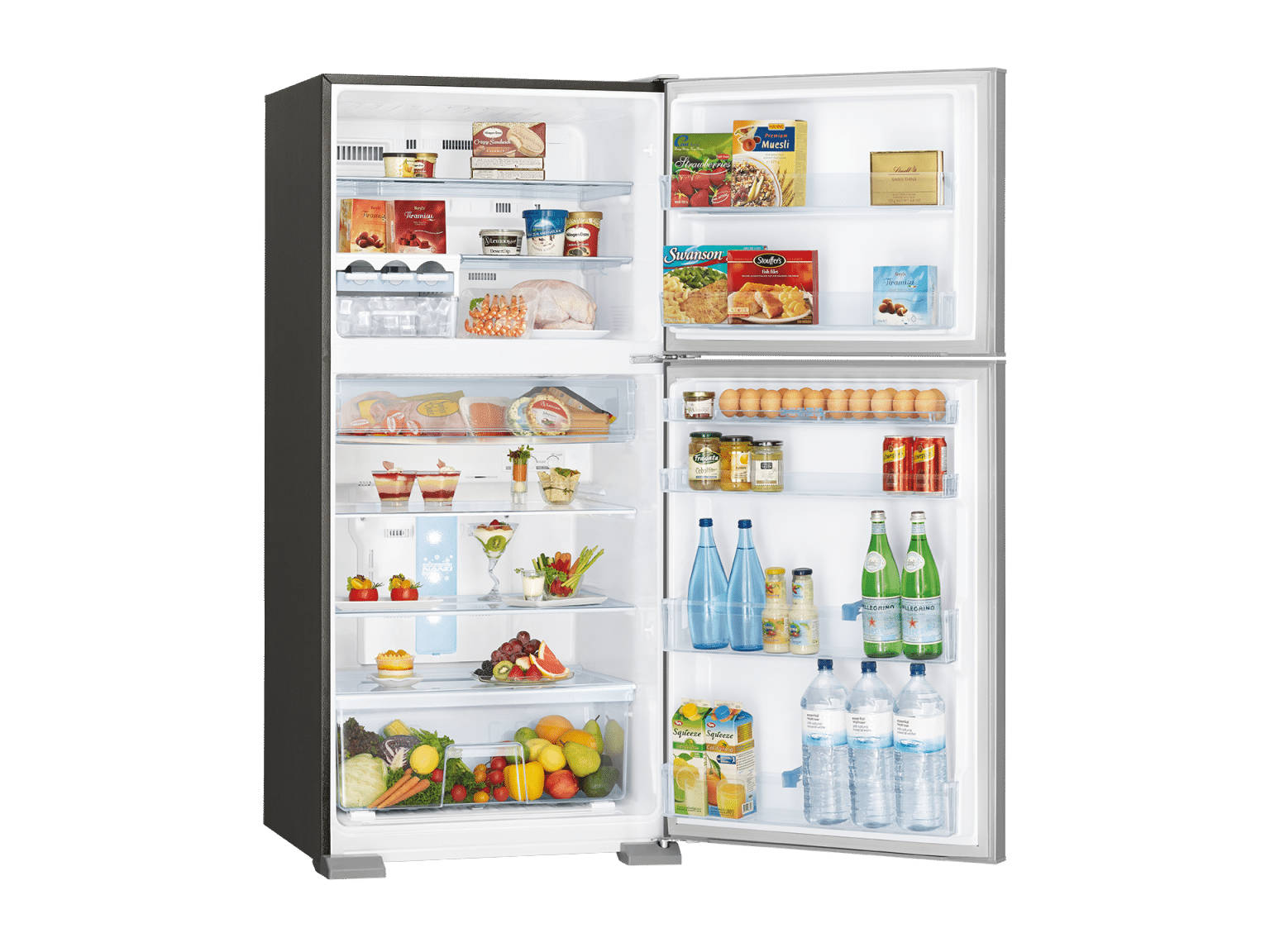 458L Top Mount Fridge Stainless Steel Mitsubishi Electric