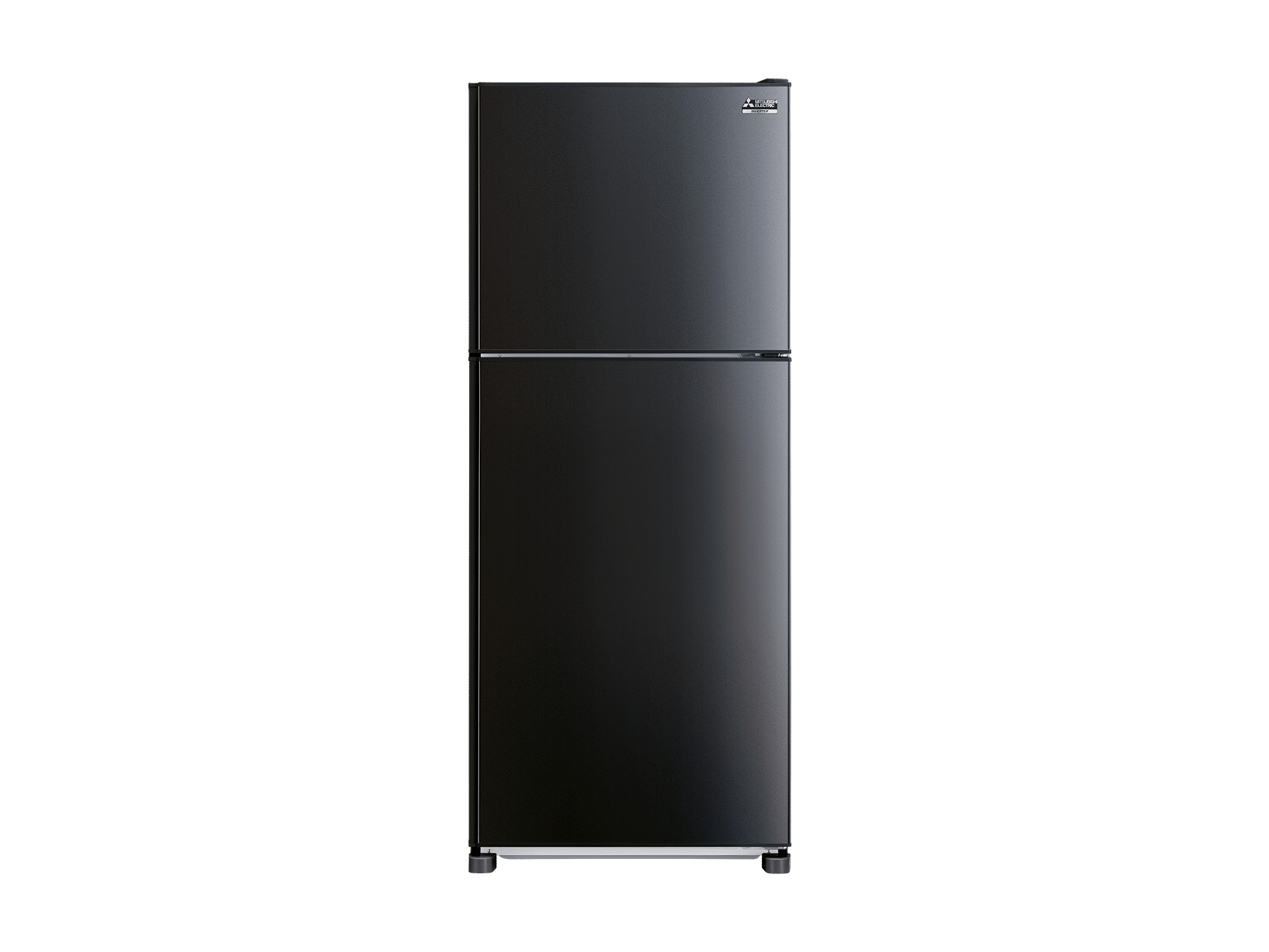 black fridge