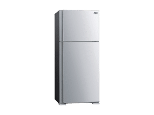 mr 505er st a stainless steel top mount fridge angled