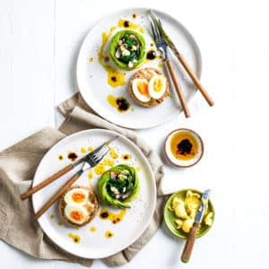 AVOCADO ROSE WITH PERFECT BOILED EGGS