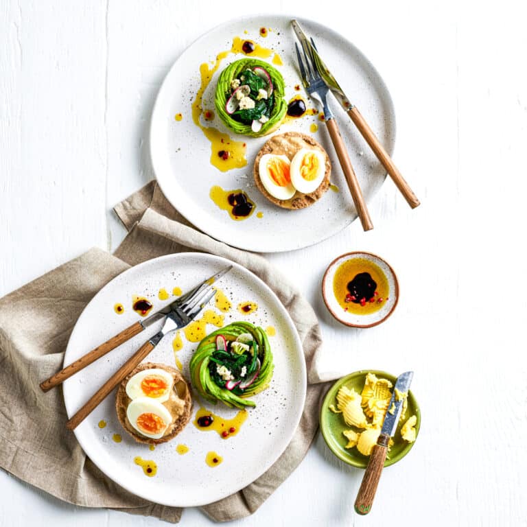AVOCADO ROSE WITH PERFECT BOILED EGGS