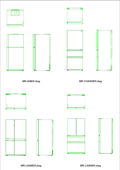 Fridge-DWG-CAD-Files-Pack-400