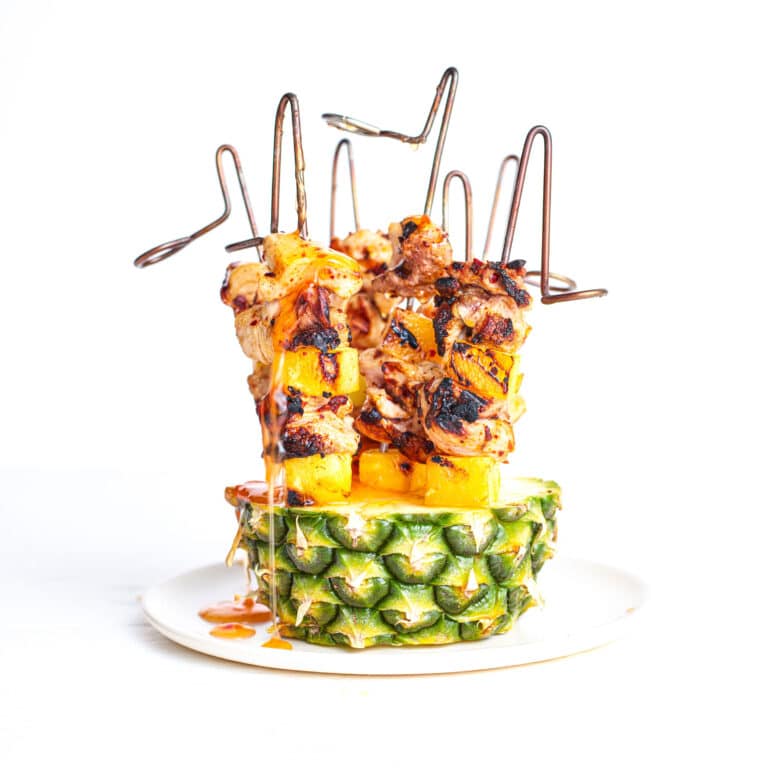 CHICKEN AND PINEAPPLE SKEWERS