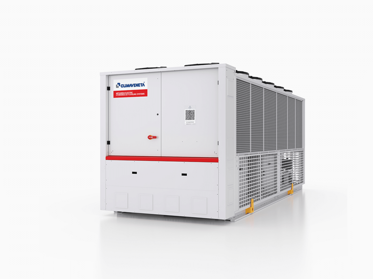 i-FX-N o Reversible unit, air source, VSD screw compressors and EC fans, for outdoor installation.