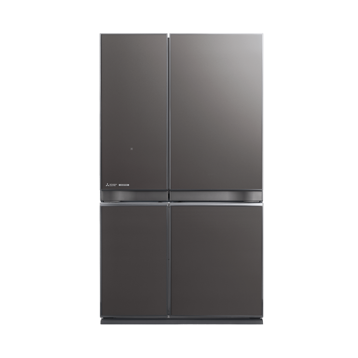 580L L4 Glass Mini French Door Fridge - Dark Silver | Mitsubishi