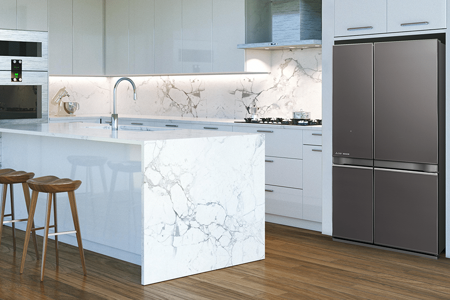 MR-LA635ER-GDS French door fridge for modern contemporary kitchens