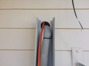 Example of improper sealing penetration