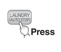 Setting dehumidifier to laundry mode