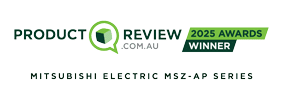 Best Split System Air Conditioner MSZ-AP Series ProductReview.com.au 2025 Award