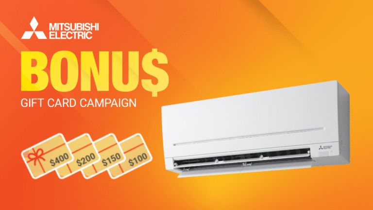 Feel the Warmth + Enjoy the Bonus: Mitsubishi Electric 2025 Gift Card Offer!